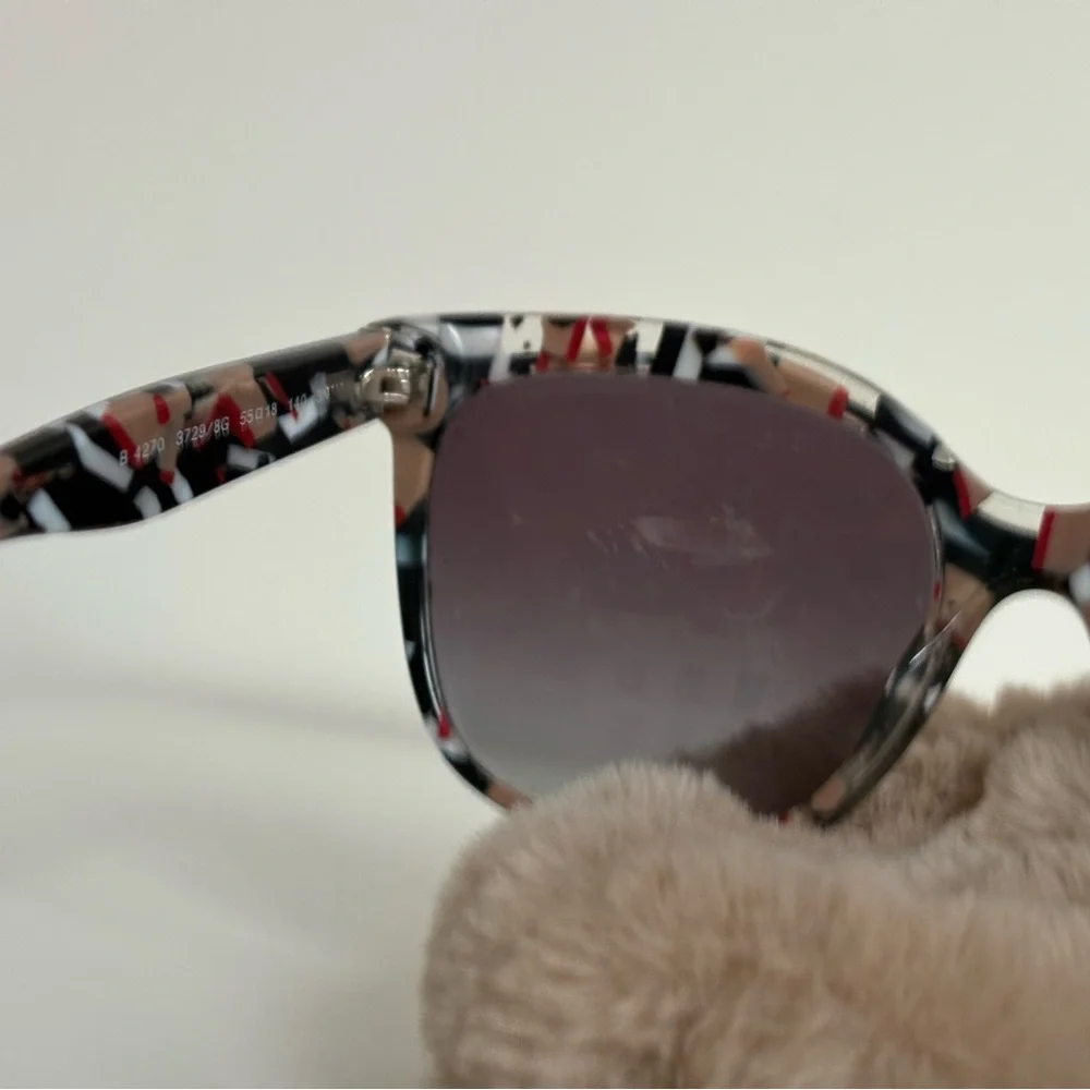 Burberry Black and Silver Women's Sunglasses - Picture 5 of 7